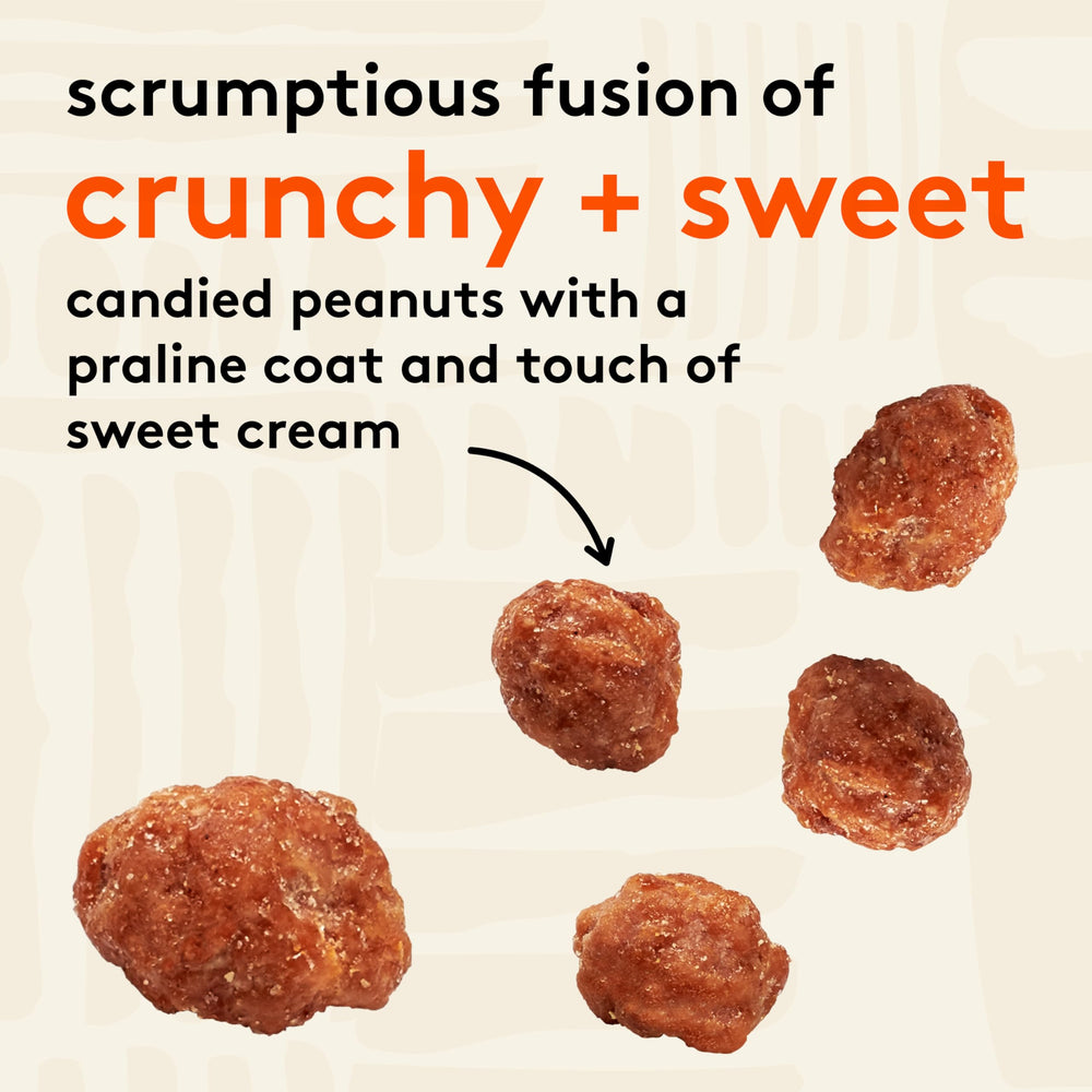 Snak Club Toffee Peanuts open-pocket pack for convenient grab-and-go snacking