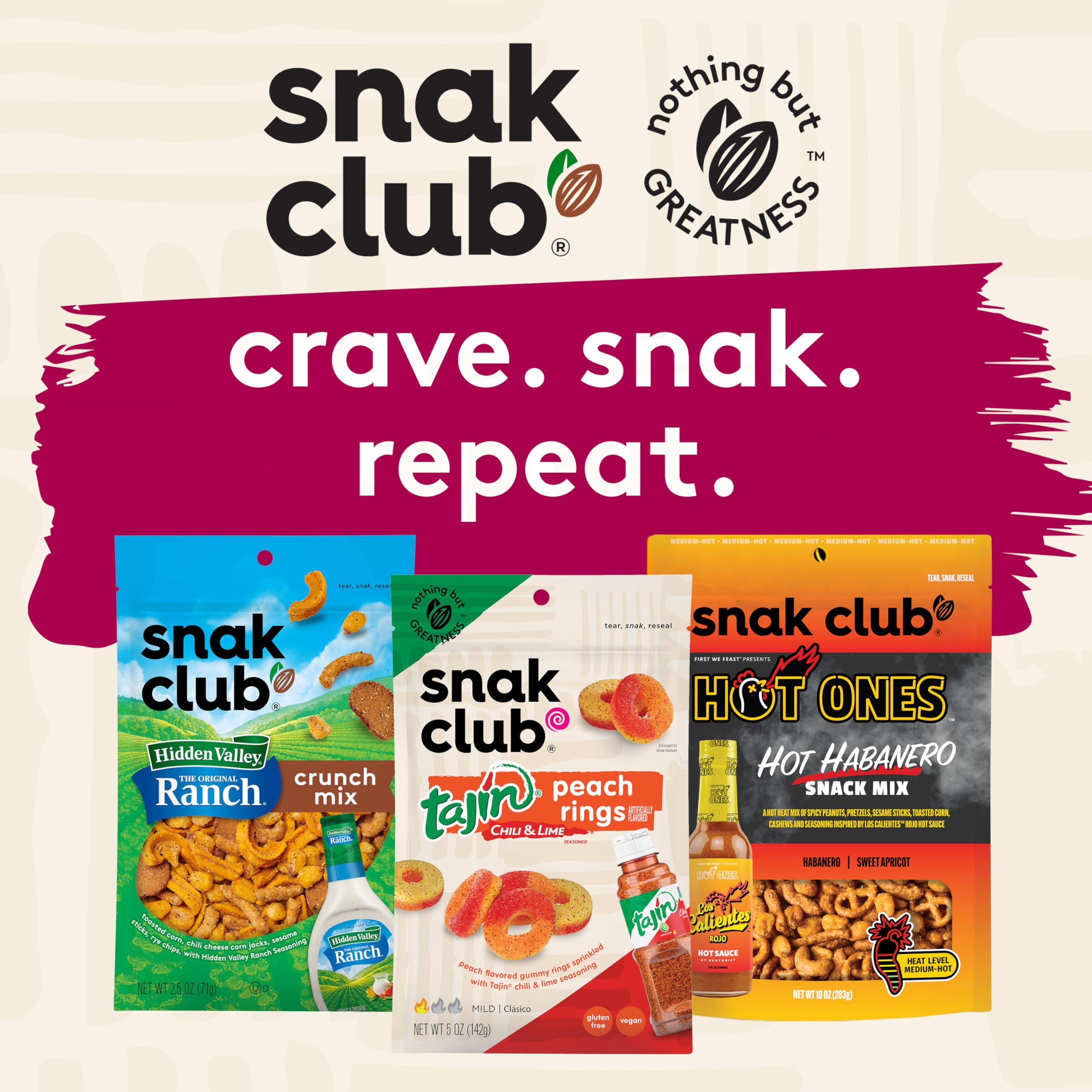 Snak Club 24 oz resealable bag keeps freshness for sharing trips.