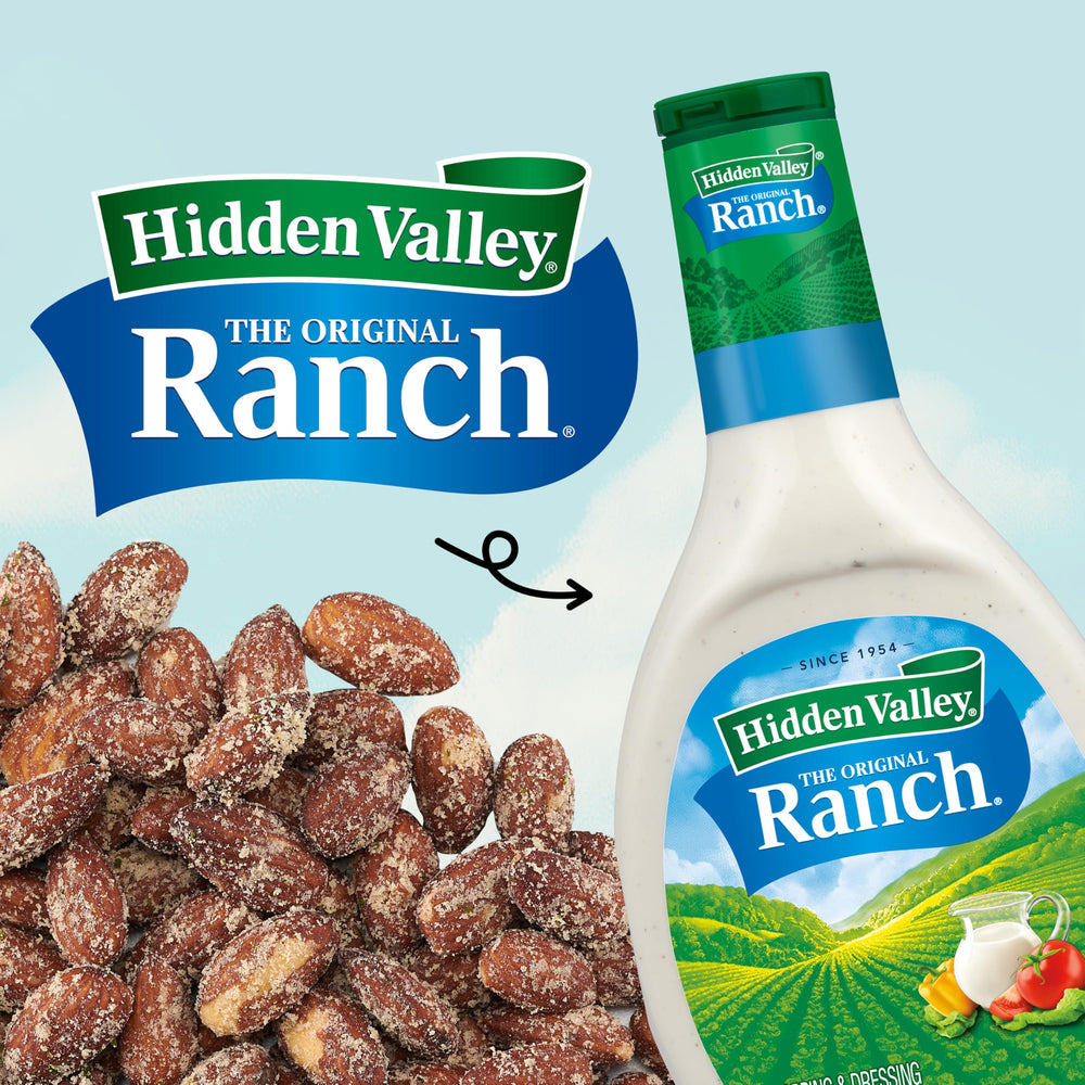 Snak Club almonds with Hidden Valley Ranch on-the-go snack for travel