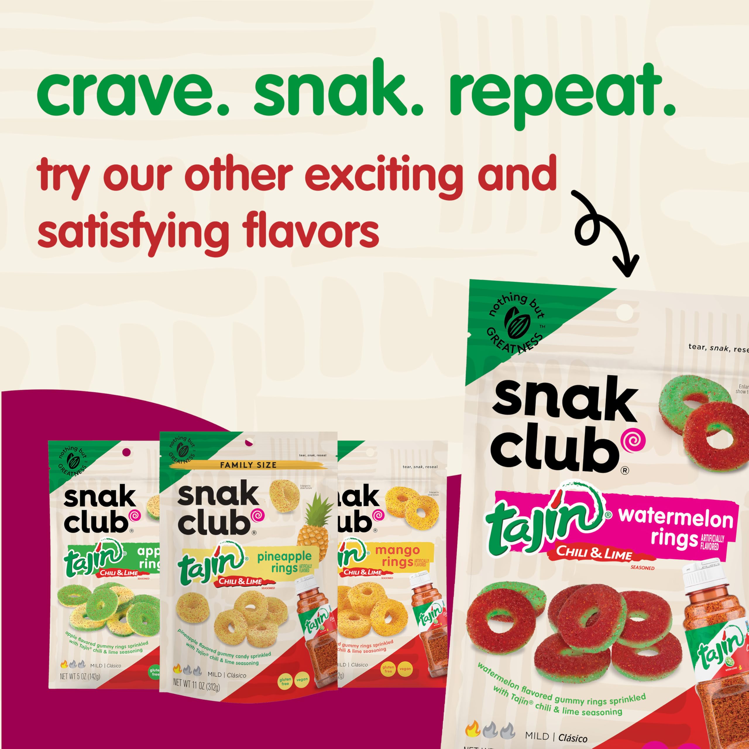 Family-size Snak Club bag ready for sharing at home.