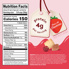 Snak Club PB&J Trail Mix Strawberry shortbread cookies provide creamy crunch.