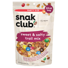 Snak Club trail mix with peanuts and toffee offers a crunchy, satisfying snack on the go.