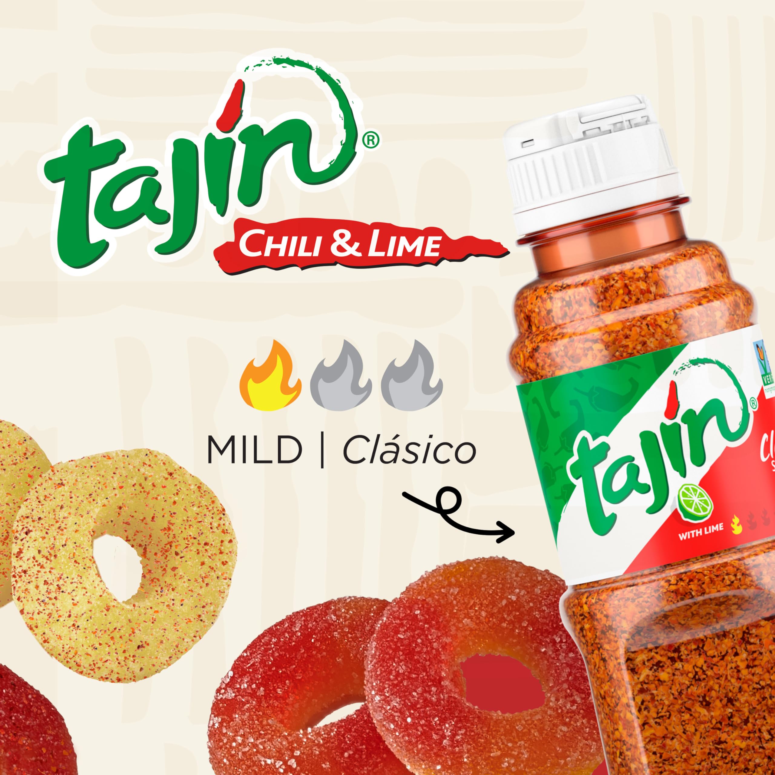 Snak Club Tajin Watermelon Rings bag with refreshing heat