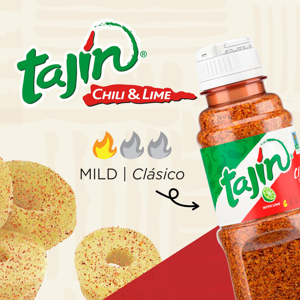 Serving dish with Snak Club Tajin Pineapple Rings for parties.
