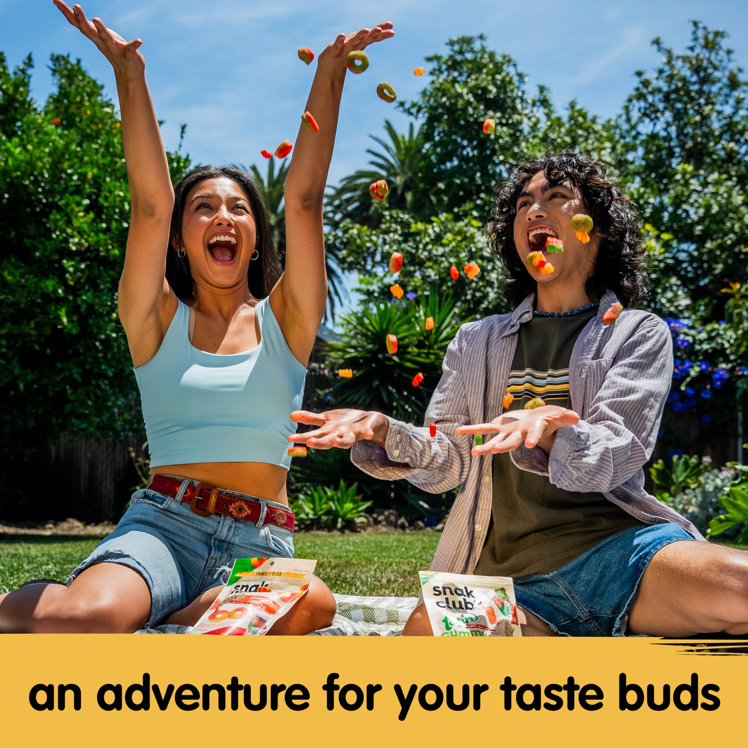 Travel-friendly Snak Club Tajin Pineapple Rings for backpack snacks.