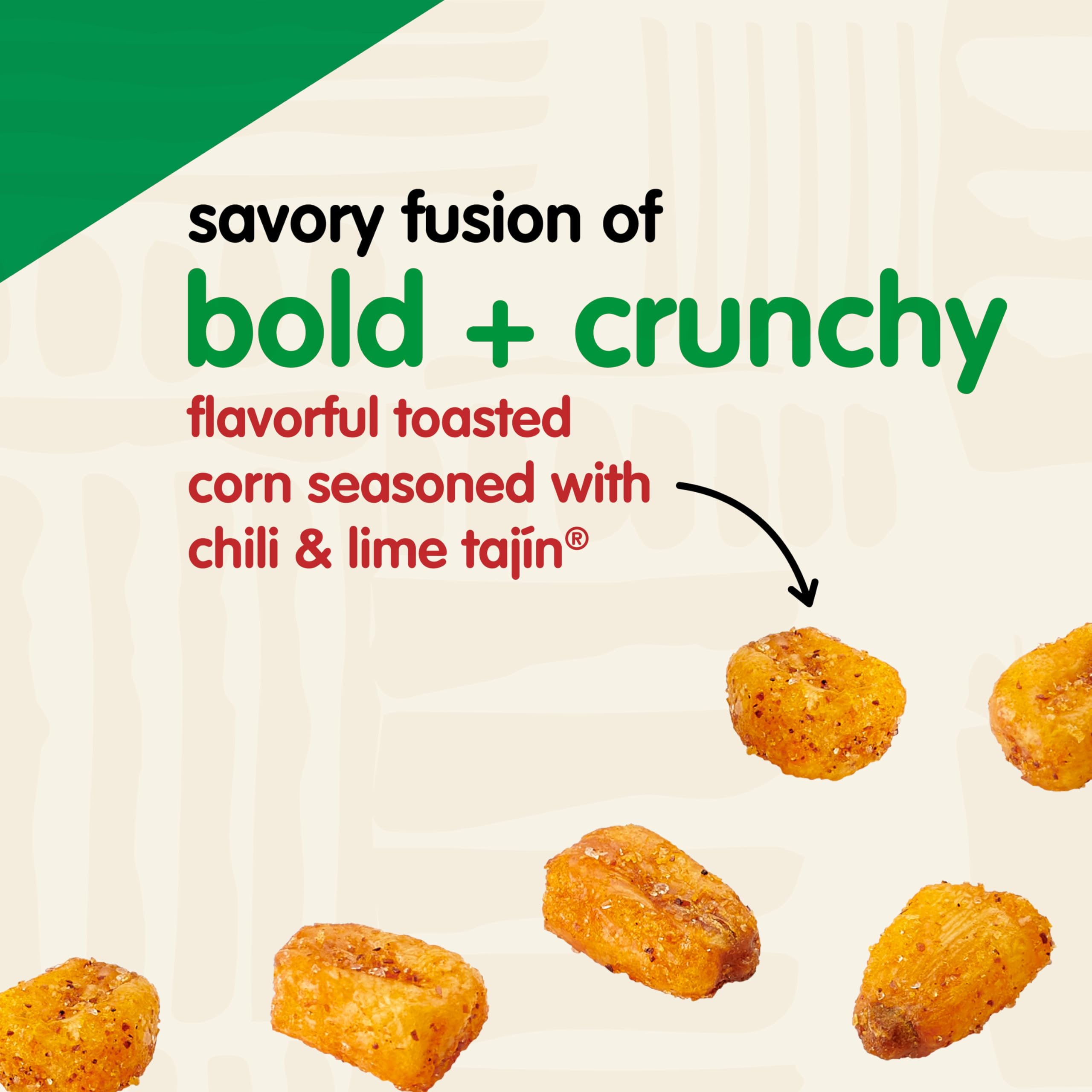 Snak Club Tajin Toasted Corn serving plate invites sharing at gatherings.