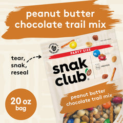Snak Club toffee peanuts and pretzels provide a sweet-salty crunch.