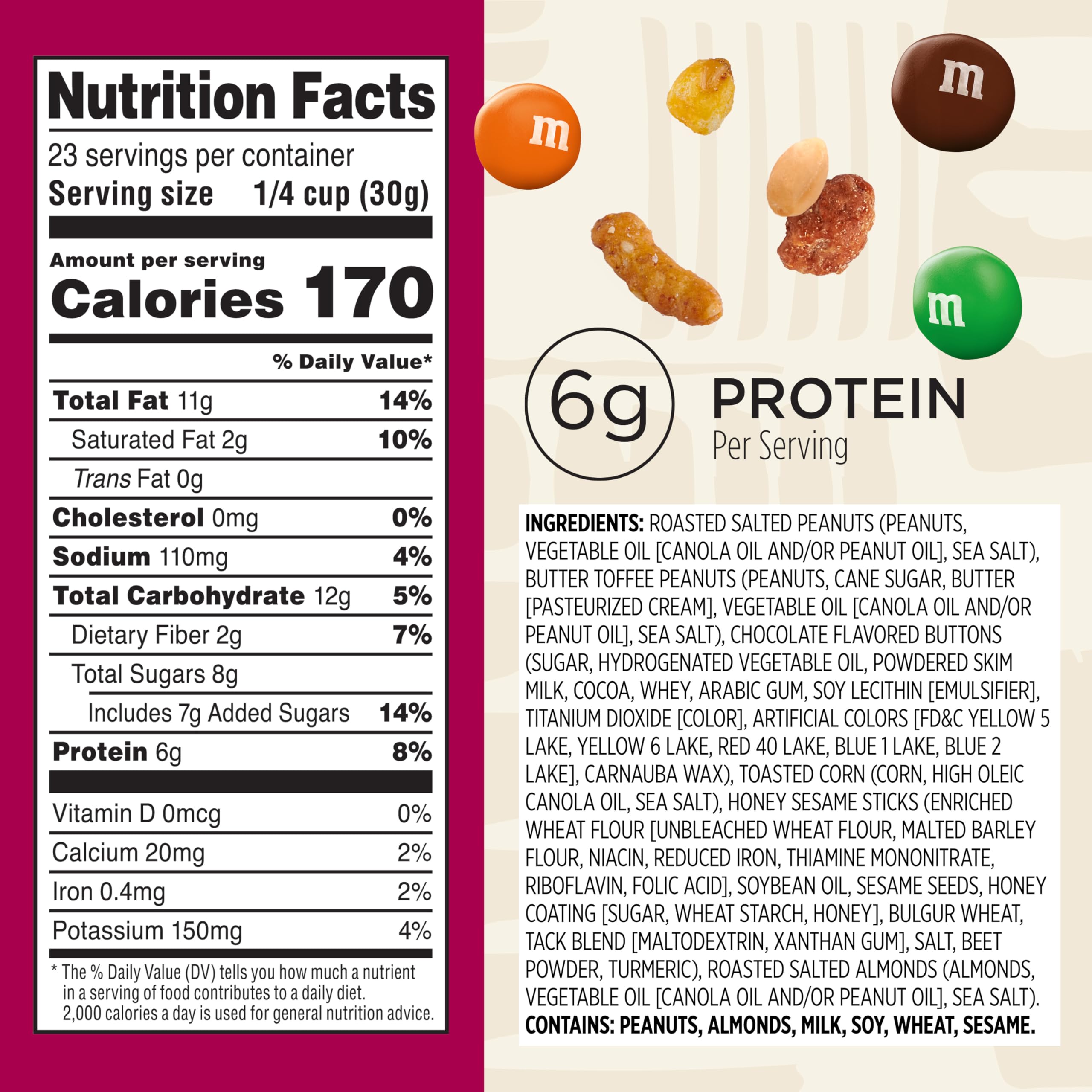 Snak Club toffee peanuts add sweetness and crunch for a flavorful bite.