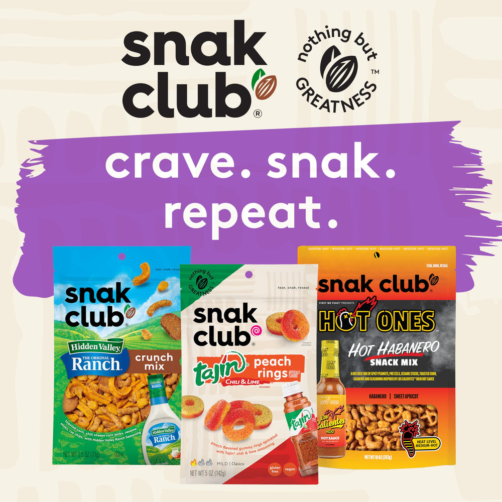 Gluten-free and kosher certified, Snak Club supports inclusive snacking.