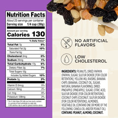 Snak Club Tropical Trail Mix with raisins and banana chips, a satisfying daytime snack