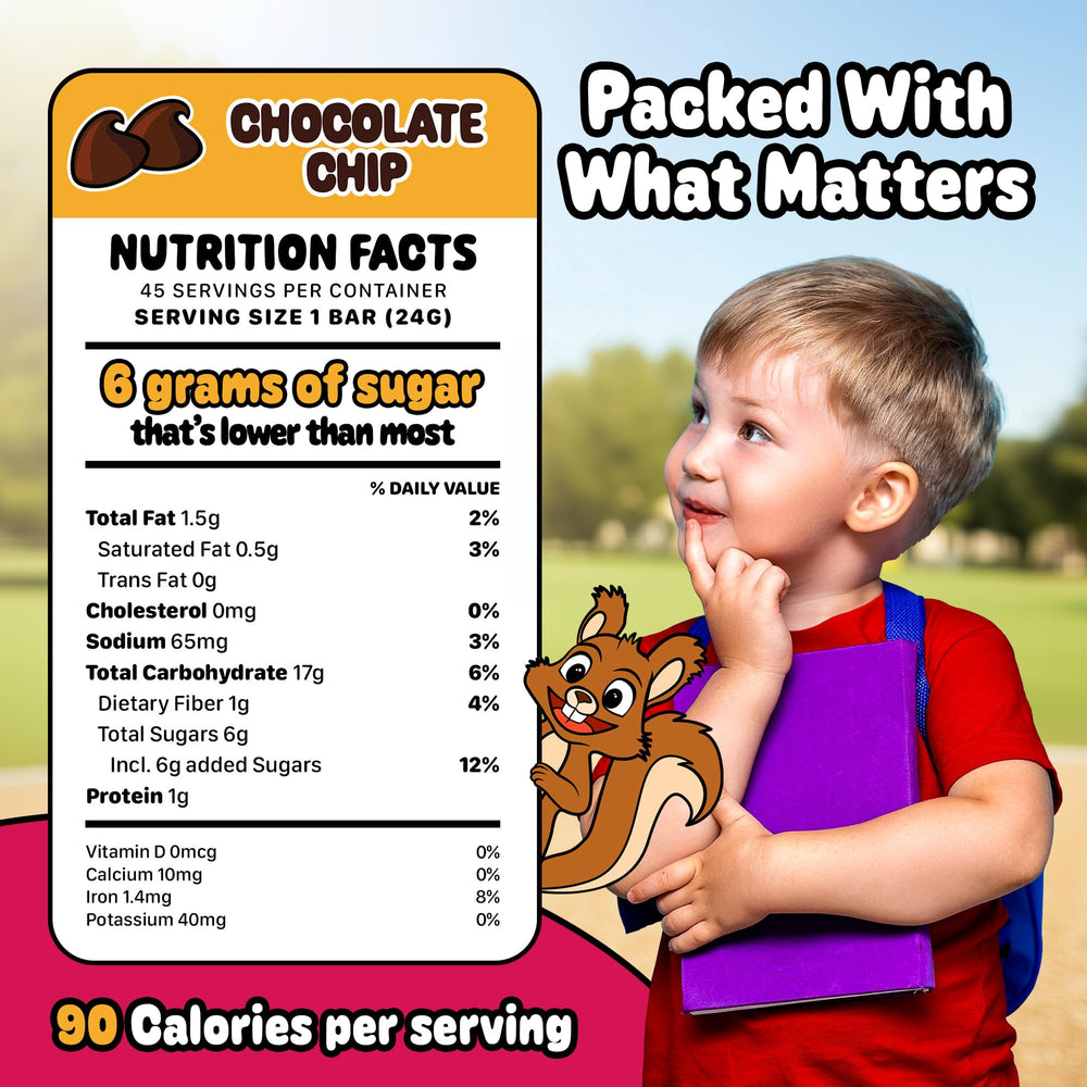 Snakkidz granola bar individually wrapped for easy lunchbox snacks on the go