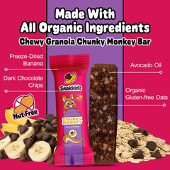 Snakkidz individually wrapped bars shown for travel and on-the-go.