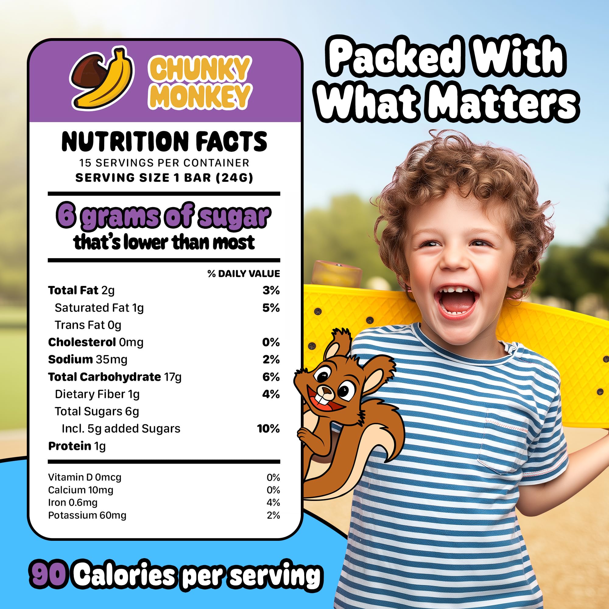 Snakkidz individually wrapped bars packed for lunchboxes and on-the-go.