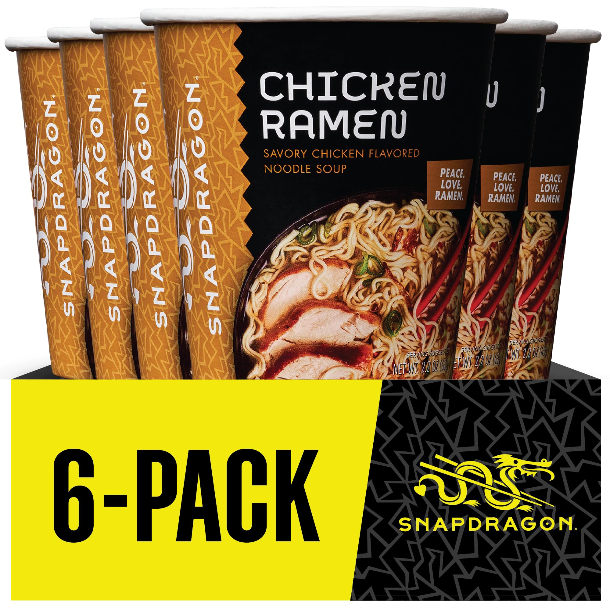 Snapdragon Chicken Ramen Cup Serving: satisfying meal option for busy days.