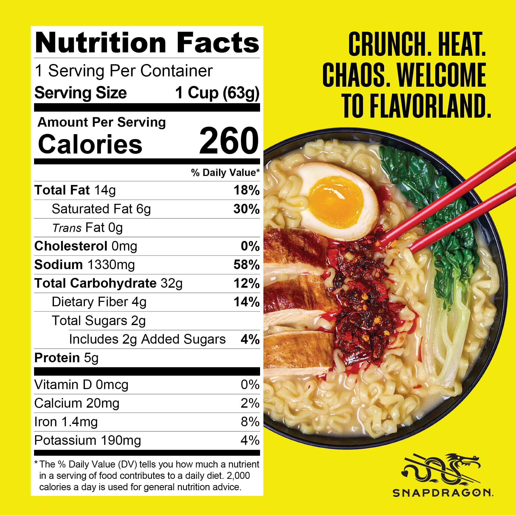 Snapdragon Chili Crunch Ramen Cup broth with steam signals a comforting flavor moment.