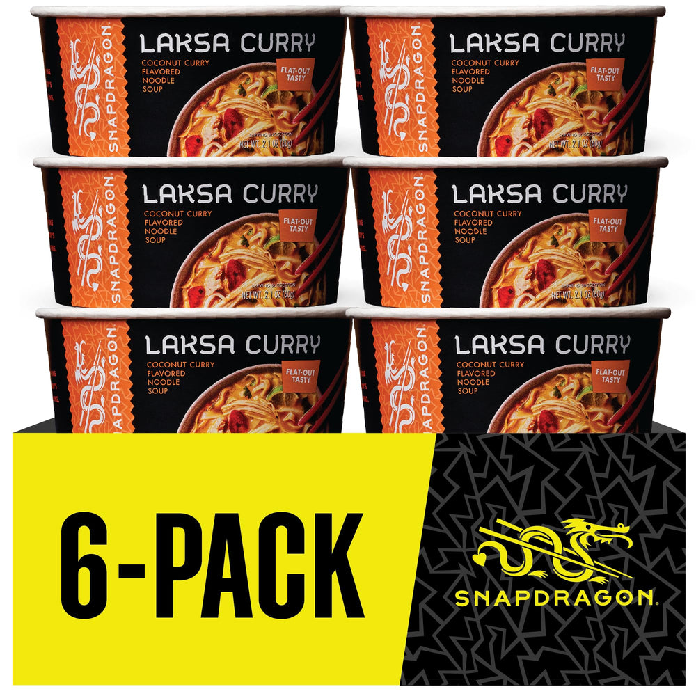 Snapdragon Laksa Curry bowl side angle highlighting creamy curry aroma and slurp-worthy noodles