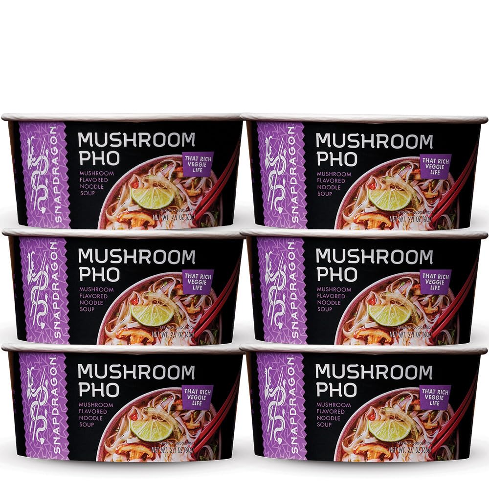 Snapdragon Mushroom Pho bowl steaming for quick, comforting meal