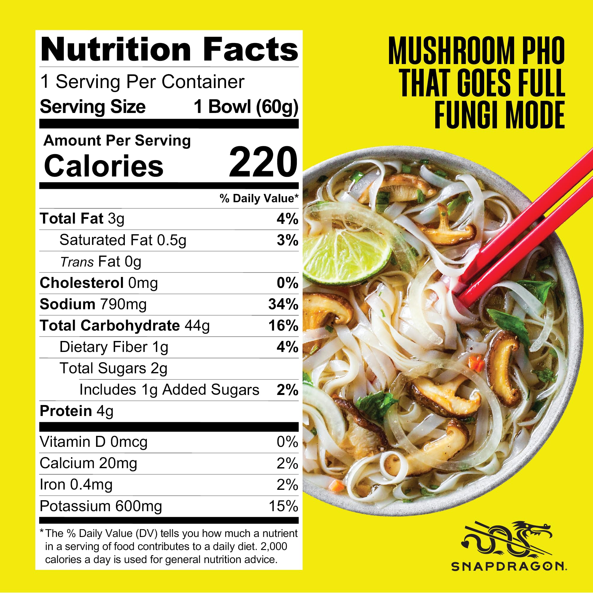 Snapdragon Mushroom Pho broth close-up highlighting rich umami