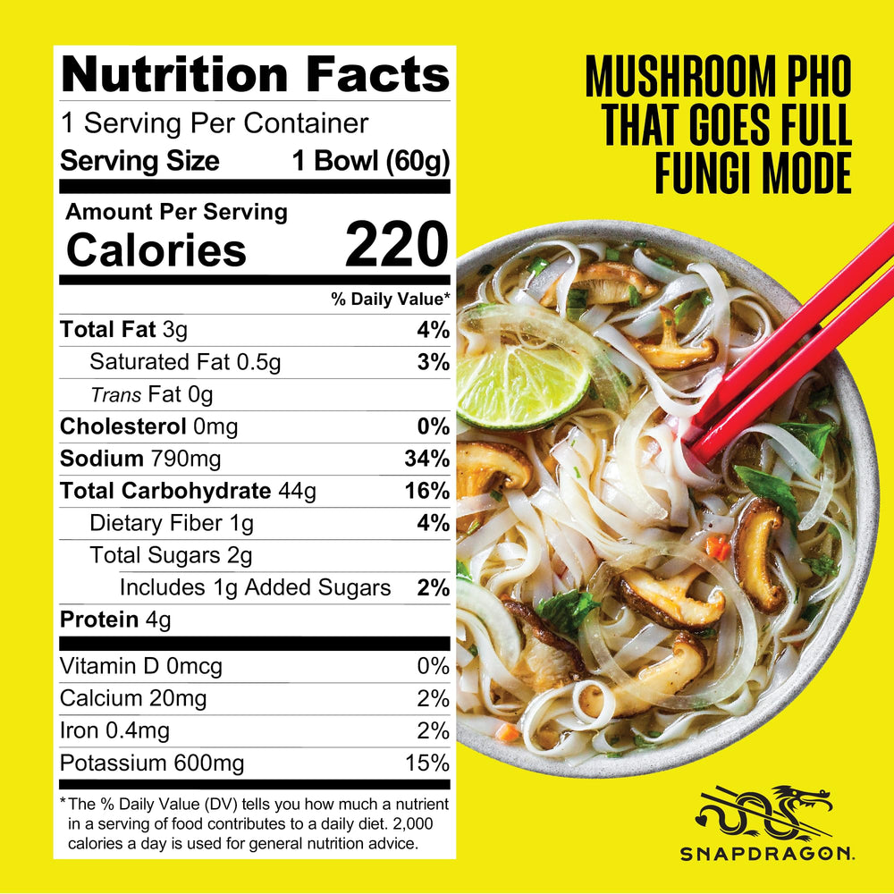 Snapdragon Mushroom Pho broth close-up highlighting rich umami