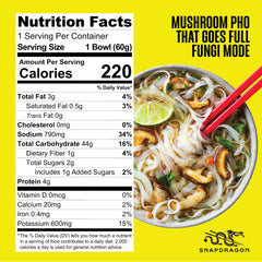 Snapdragon Mushroom Pho broth close-up highlighting rich umami