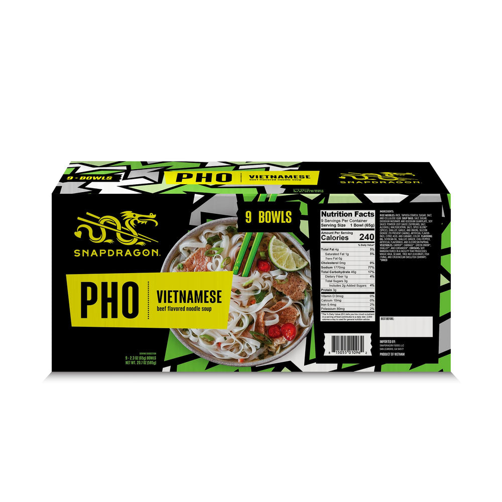 Snapdragon Pho ingredients dried veggies image highlight convenient mix for full flavor.