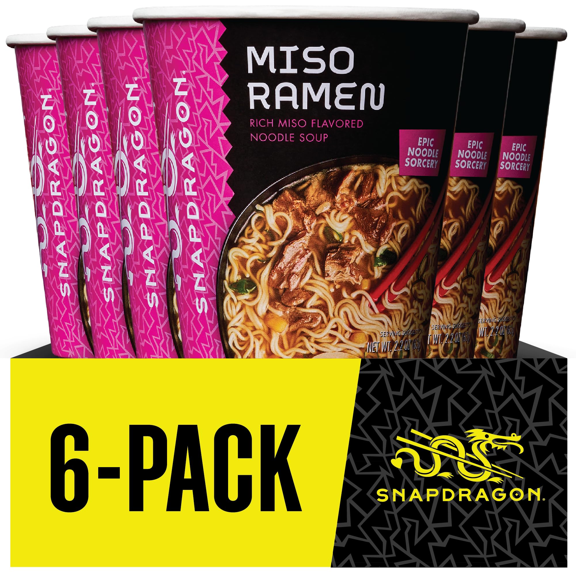Snapdragon Miso ramen cup, ready to slurp, ready-to-serve.