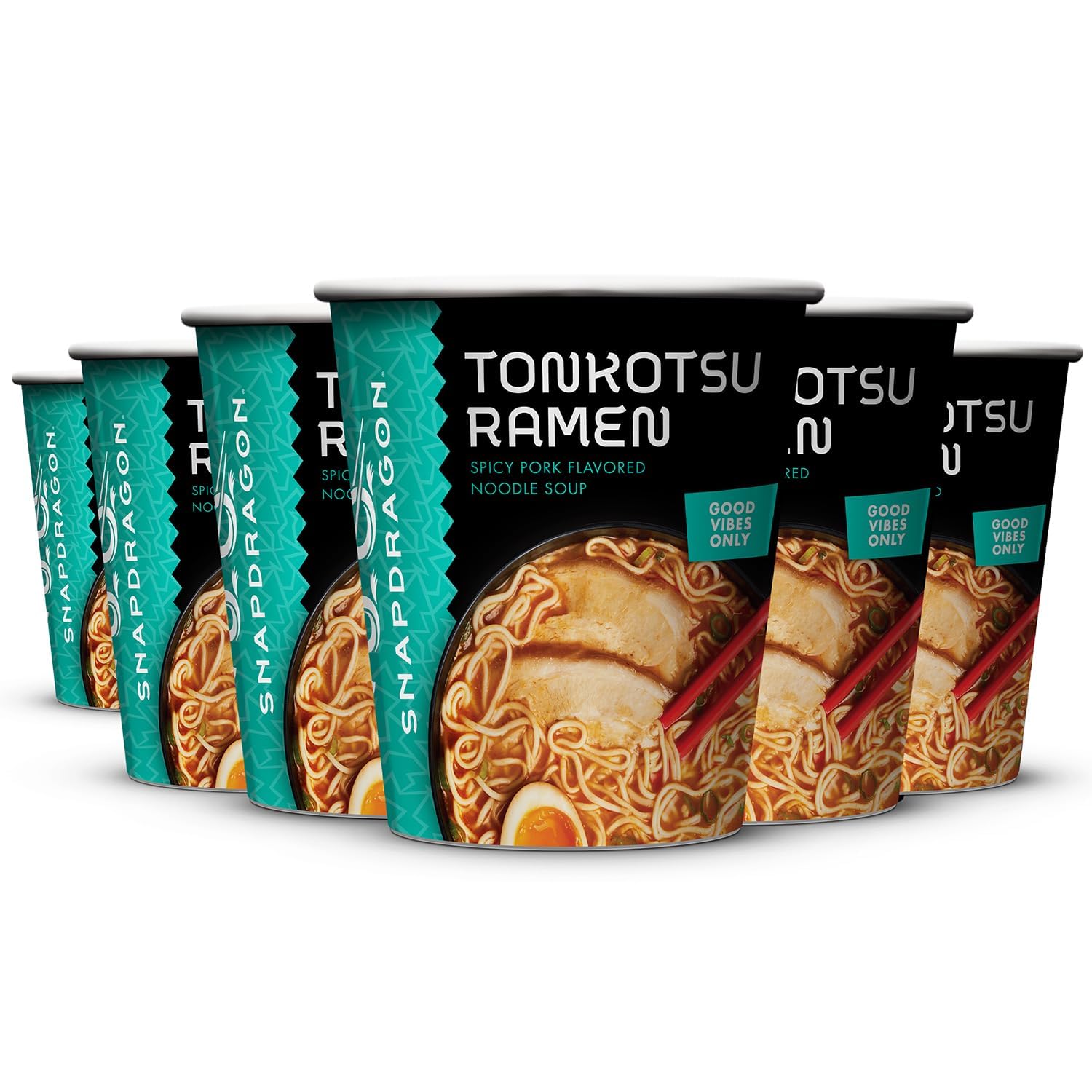 Snapdragon Tonkotsu ramen cup pack offers quick, convenient meals for busy days.