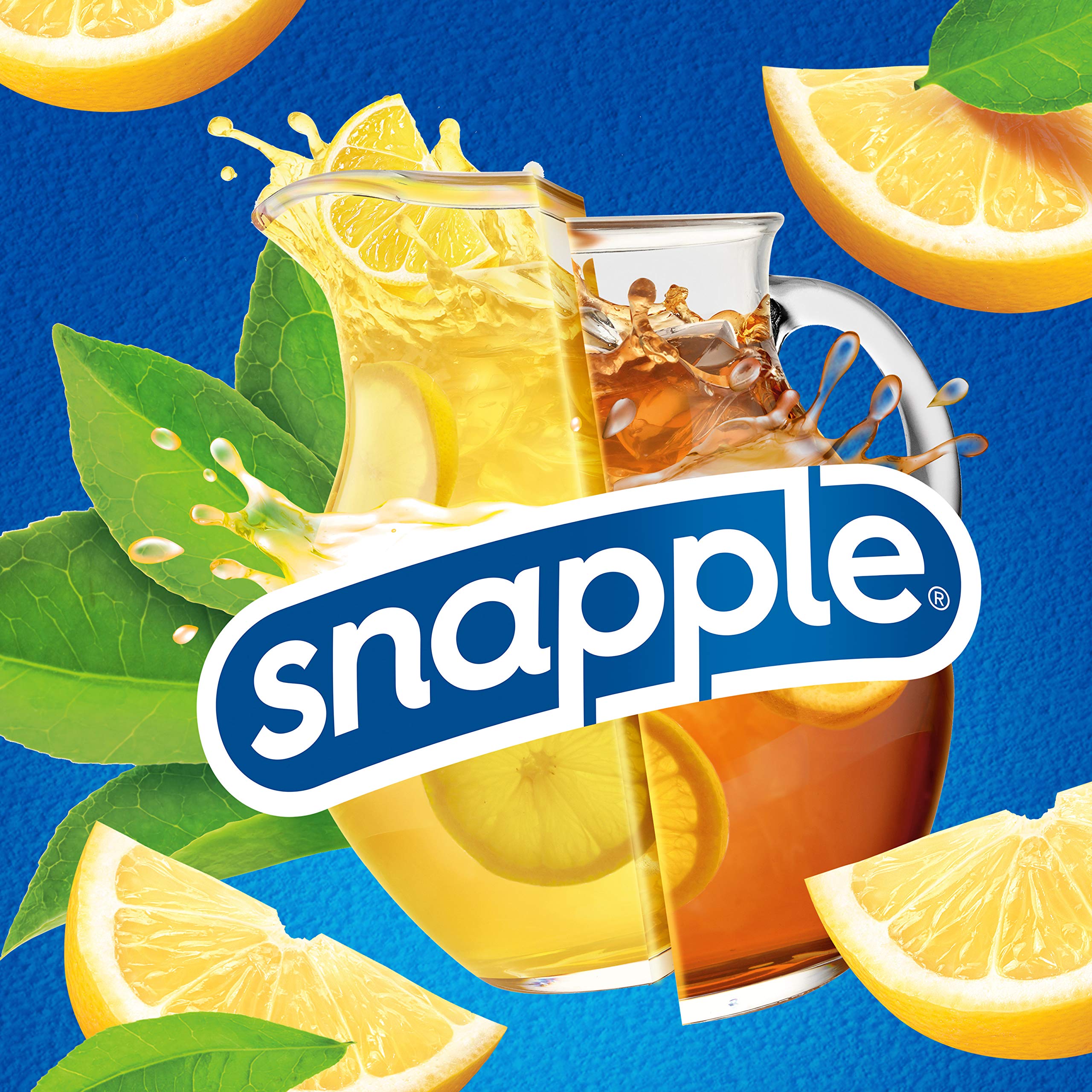 16oz Snapple bottle displayed on a kitchen counter for quick enjoyment.