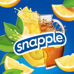 16oz Snapple bottle displayed on a kitchen counter for quick enjoyment.
