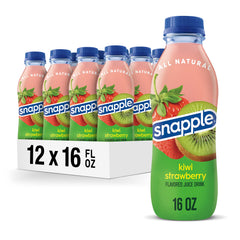 Snapple Kiwi Strawberry bottle front with bright label, ready to refresh your day