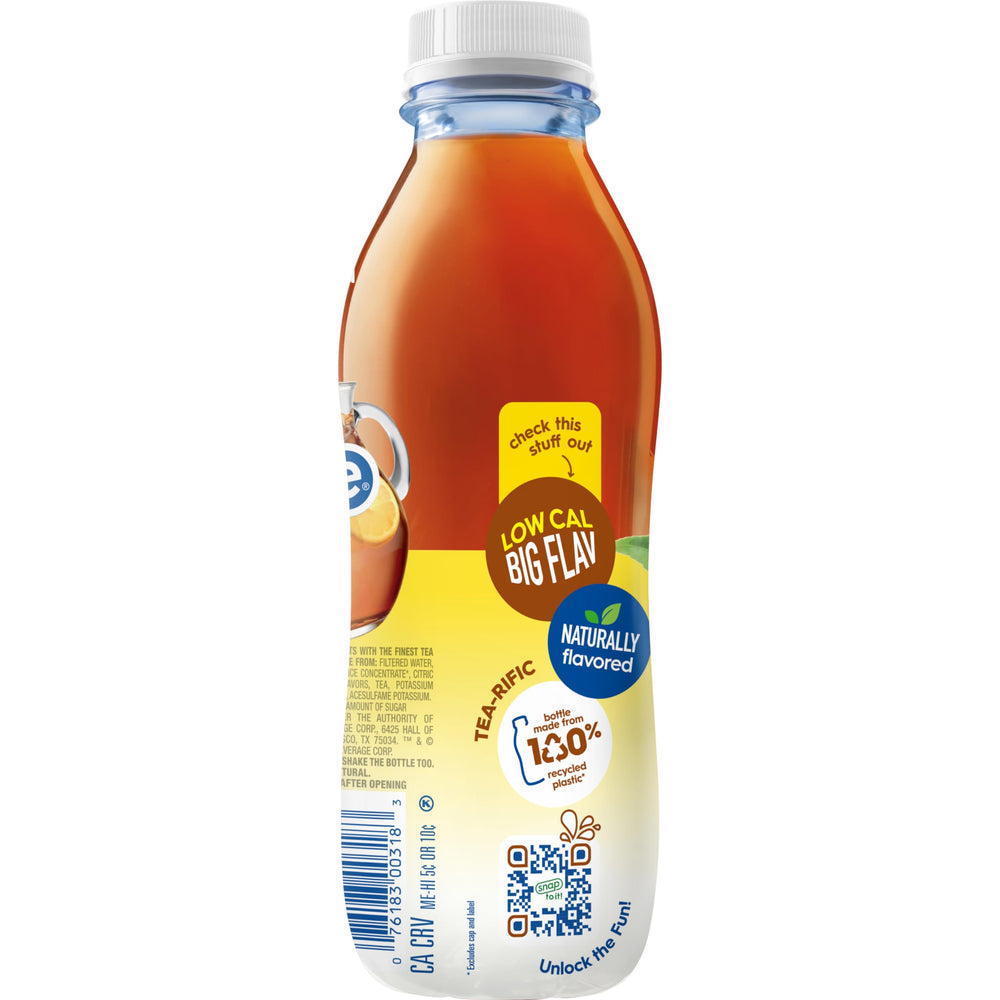 Snapple bottle label featuring ingredients panel and quality ingredients.