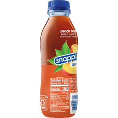 Snapple Peach Tea bottle pour ideal for on-the-go refreshment
