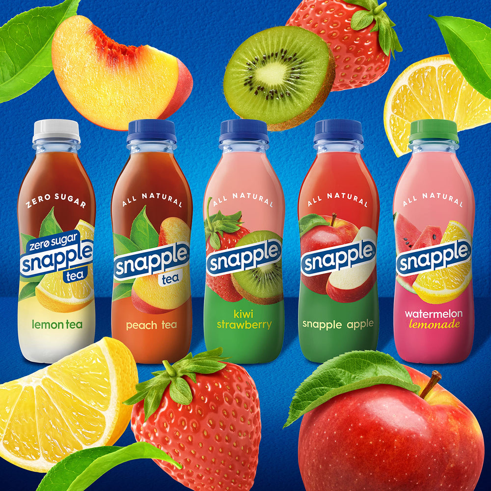 Snapple Pink Lemonade pack of 12 bottles for easy stocking.