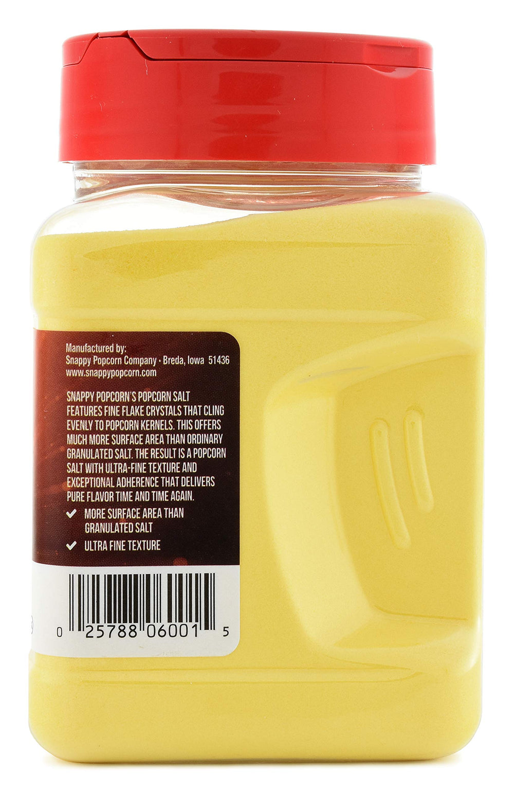 SNAPPY 19oz theater salt container for popcorn with theater-style flavor