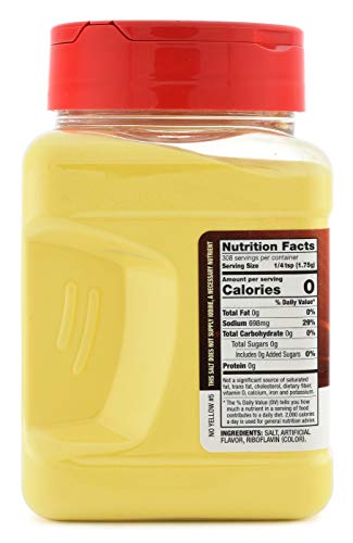 SNAPPY Buttery Flavored Popcorn Salt shaker lid enables quick, mess-free seasoning on warm popcorn.