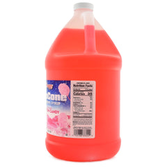 SNAPPY Cotton Candy Sno Cone Syrup bottle, gallon size for home or commercial use