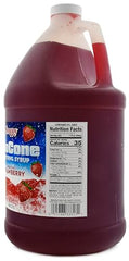 SNAPPY Strawberry Sno Cone Syrup 1-gallon container ready to use without mixing
