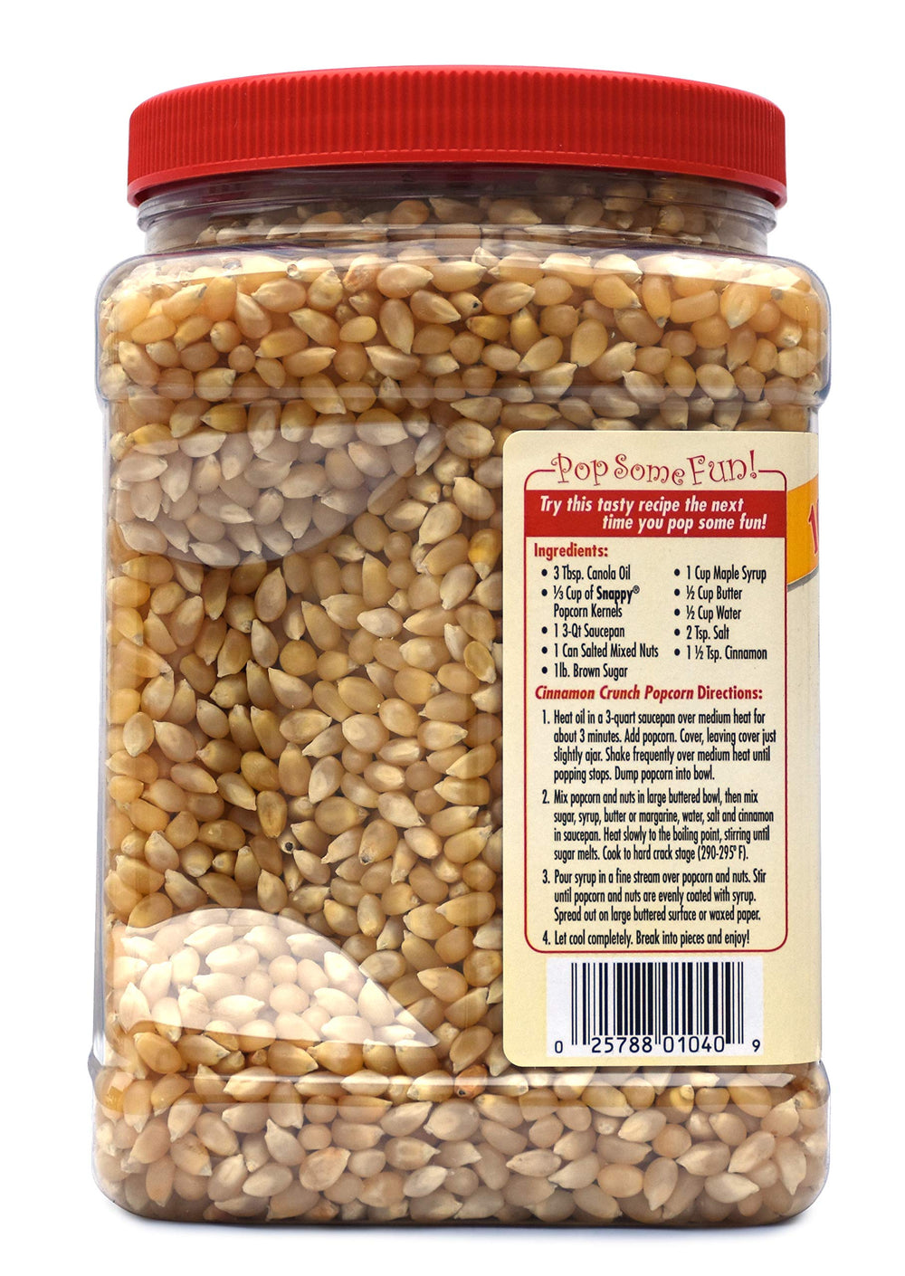 Snappy White Popcorn in a popper producing uniform, party-ready kernels.