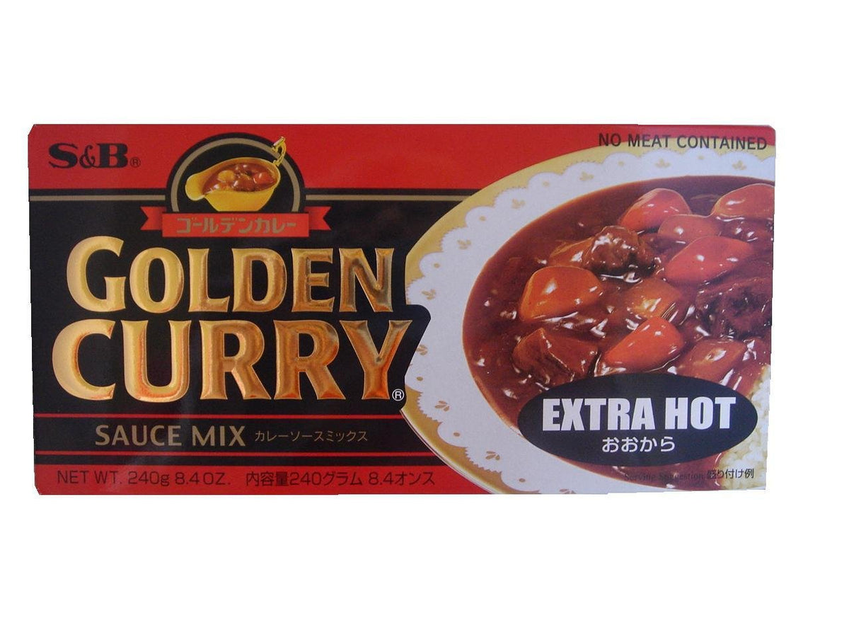 S&B Golden Curry sauce mix packaging shows quick, family-friendly dinner ideas.