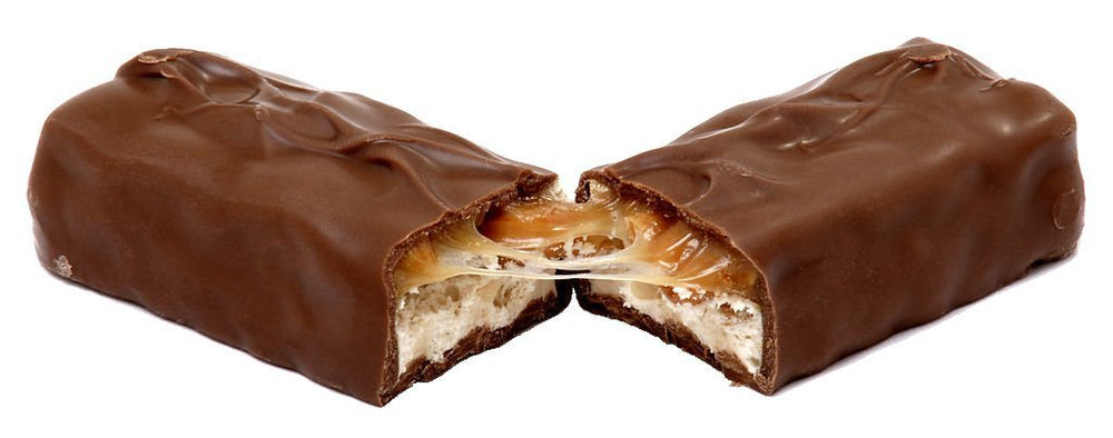 Snickers bar nourishing snack; blends peanuts, caramel, and chocolate.