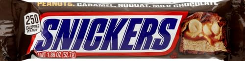 Snickers bulk pack display; ideal for retail shelves and quick replenishment.
