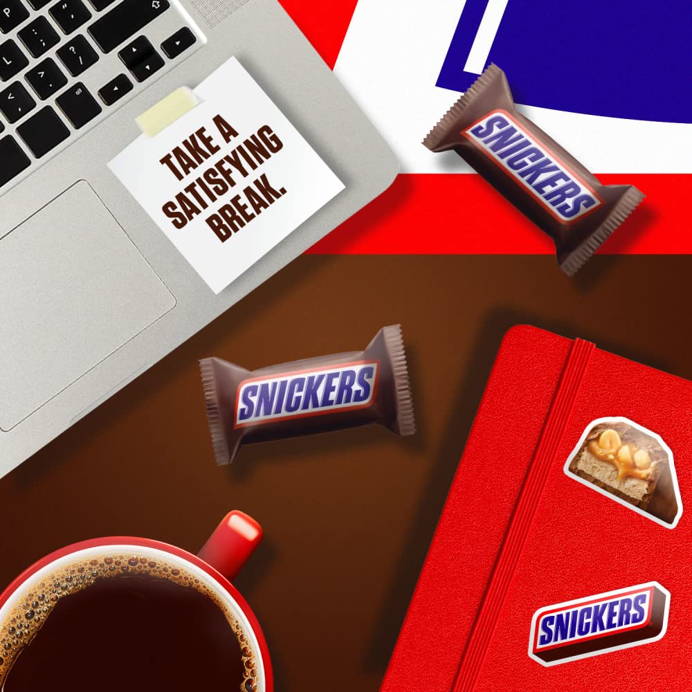 Snickers candy bowl setup for party or family gathering