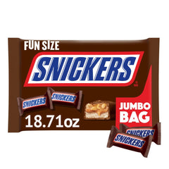 Snickers Fun Size chocolate bars pack ideal for family movie night
