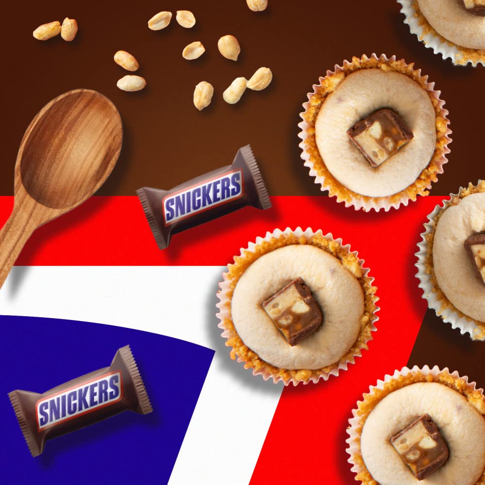 Layered peanuts, nougat, caramel, and milk chocolate in one bite
