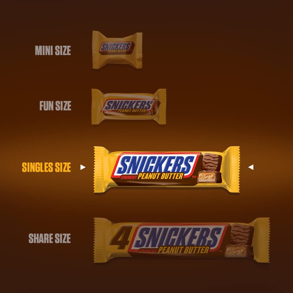 Kosher certified Snickers Peanut Butter Squared label for gatherings