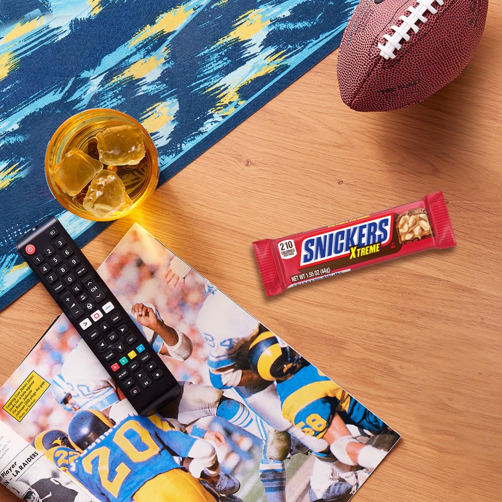 Snickers Xtreme branding visible on the package