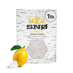 SNØ Lemon Xylitol Candy Chip with refreshing lemon flavor for daily dental care