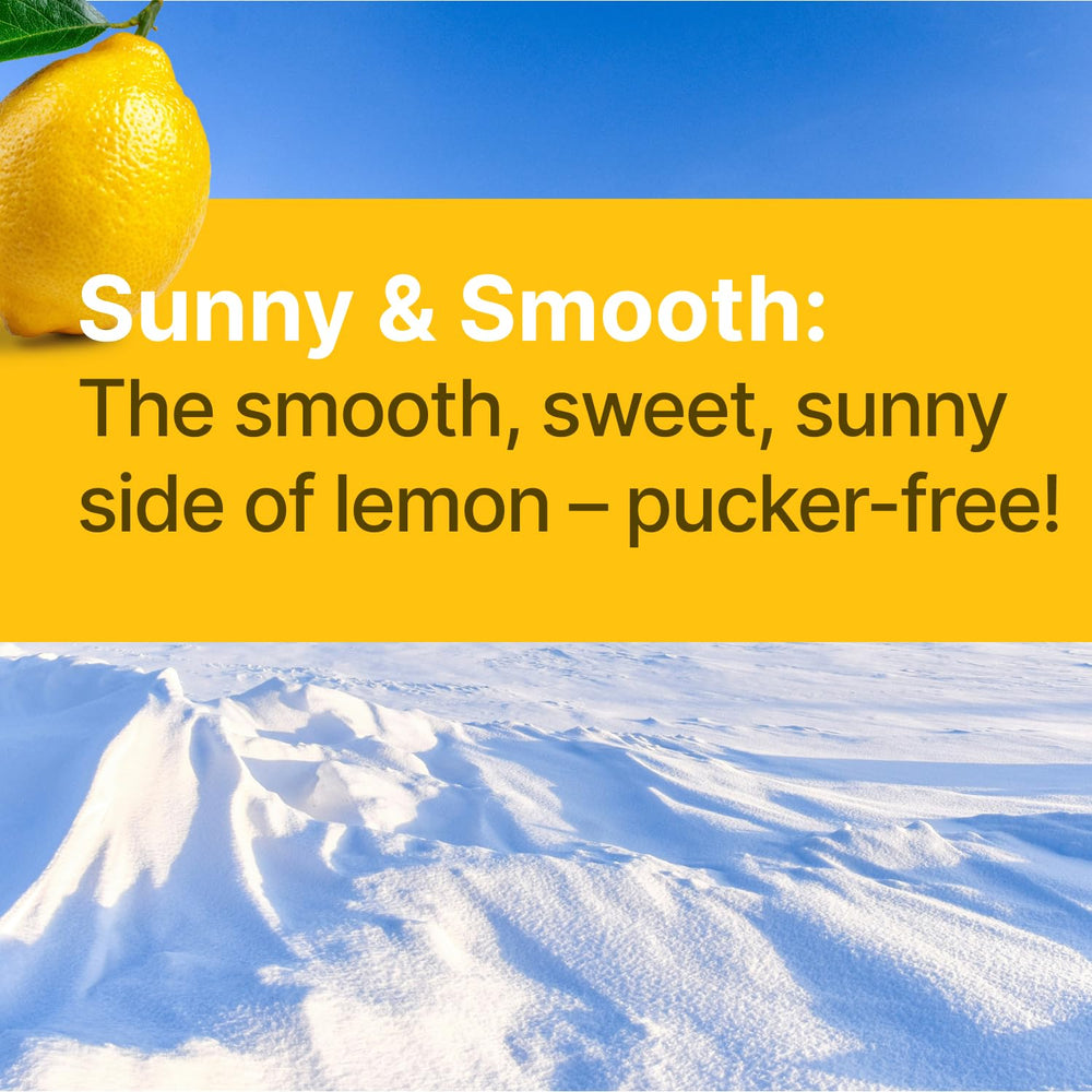 SNØ Lemon Xylitol Candy Chip packaging highlighting 1 lb bulk bag for easy stocking