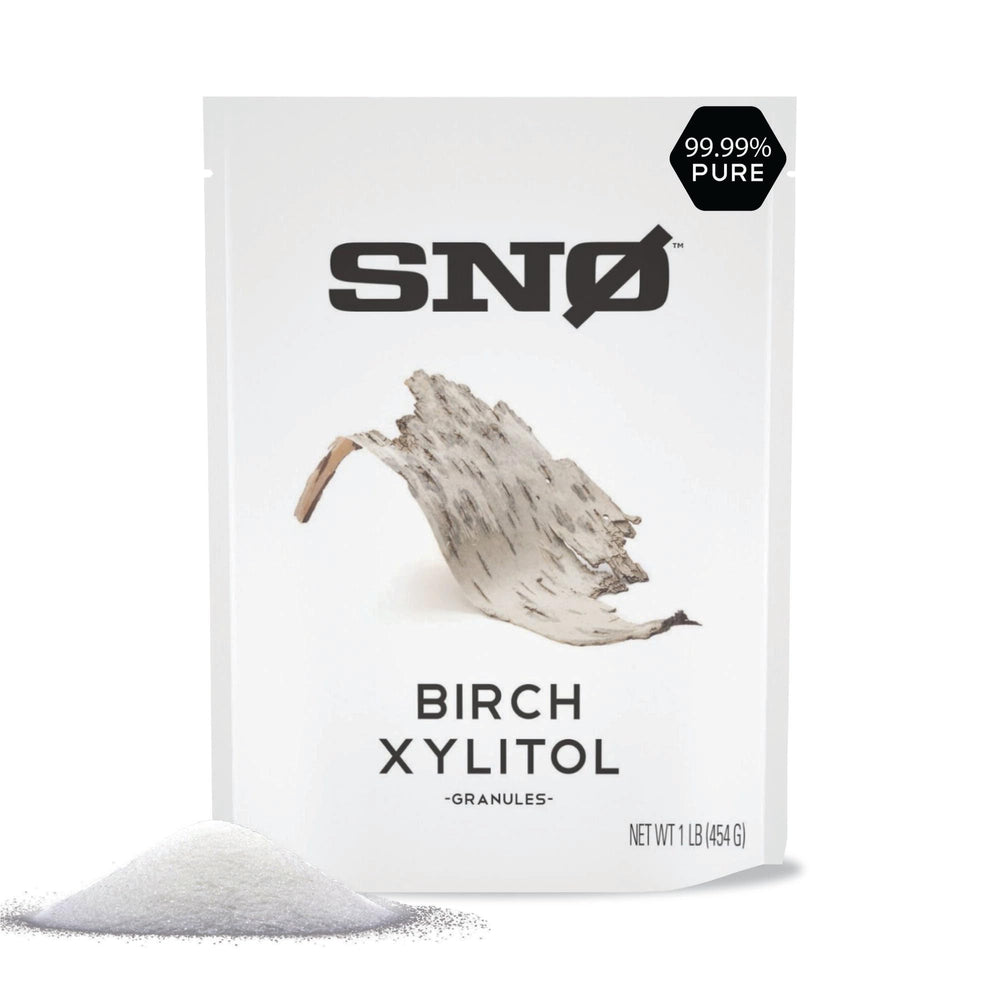 SNØ Pure Birch Xylitol 1lb bag for low-calorie baking and beverages