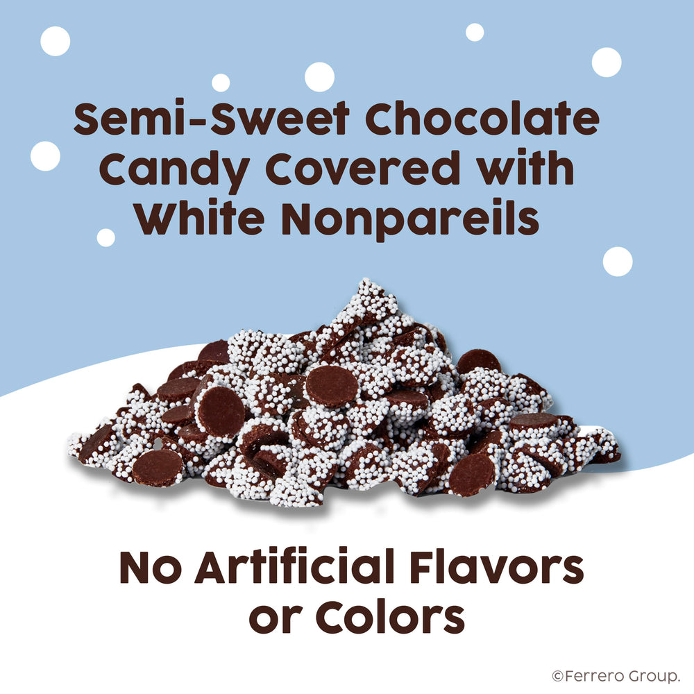 Sno-Caps sprinkled on ice cream and desserts for a cocoa note.